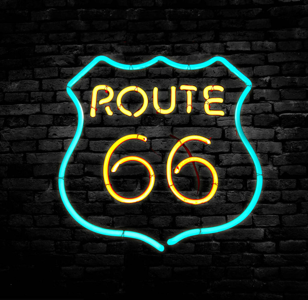 Route 66 road sign - Foto, Bild