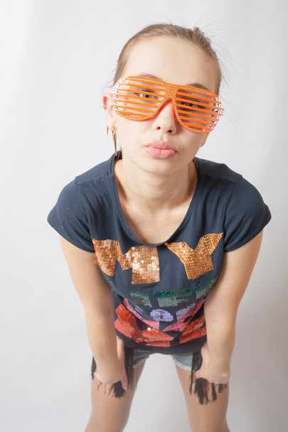 Party Woman In Glasses - Valokuva, kuva