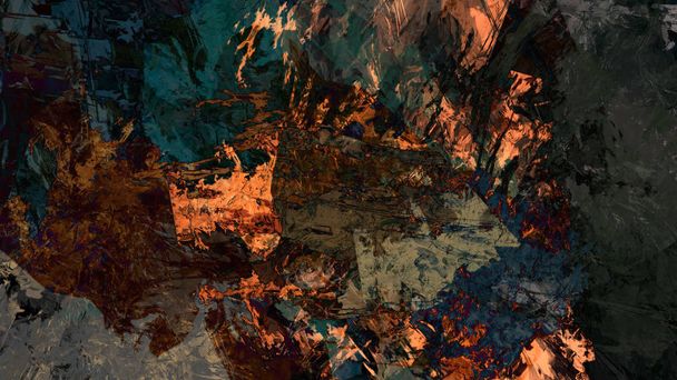 colorful terrain abstract background in digital art - Foto, afbeelding