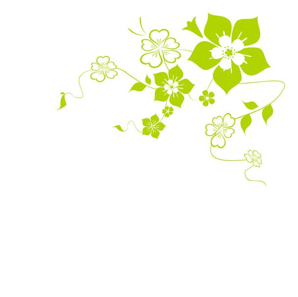Background with flower - Vector, Image