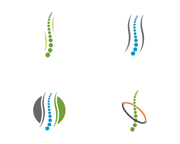 Diseño de símbolo de diagnóstico de columna vertebral
 - Vector, Imagen
