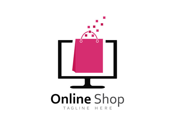 İş için online mağaza vektör logosu - Vektör, Görsel