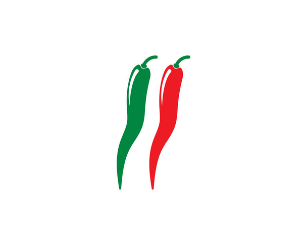 chili logo template vector icon illustration - Vector, Image