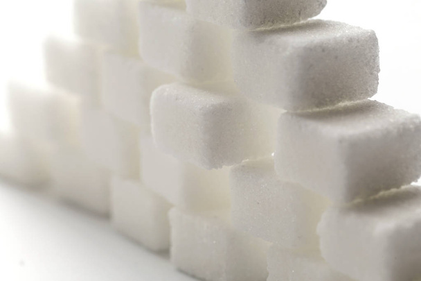 Фотография белых кубиков сахара
 - Фото, изображение
