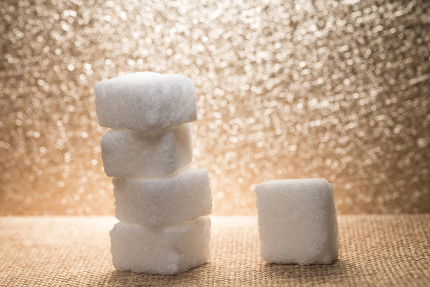 Fotografía cubos de azúcar blanco
 - Foto, Imagen