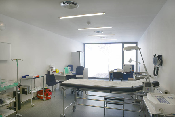 Hospital doctor consulting room. Healthcare equipment. Medical e - Fotoğraf, Görsel