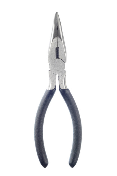 One long nose pliers isolated on white background - Fotoğraf, Görsel