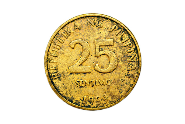 staré 25 oběžné mince filipínský samostatný - Fotografie, Obrázek