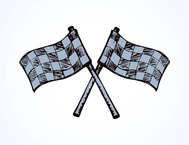 Sports flag. Vector drawing - Vector, Image