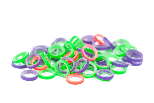 Latex gyűrűk fogszabályozó kapcsos zárójelek számára - Fotó, kép