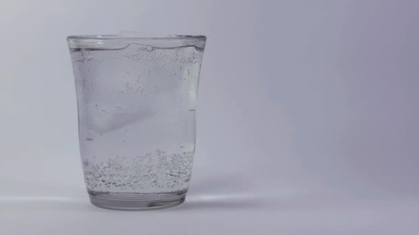 Static Shot Of Glass With Carbonated Liquid - Footage, Video