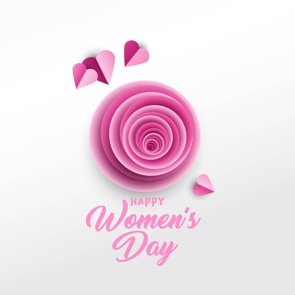 Happy Women s Day poster vector template - Vektor, obrázek
