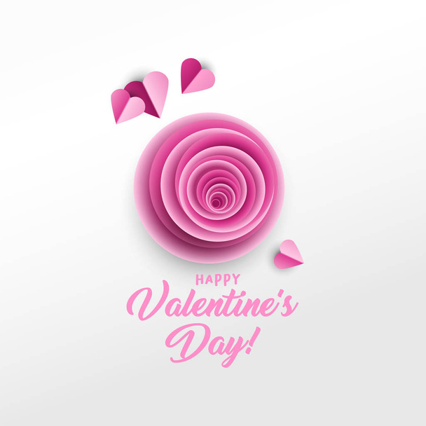 Happy Valentine s Day greeting card vector design - Vector, Image