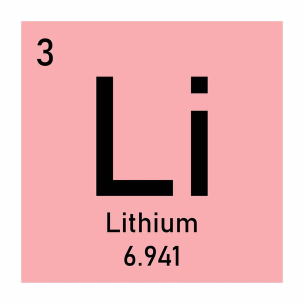 Απεικόνιση εικονιδίου λιθίου - Διάνυσμα, εικόνα