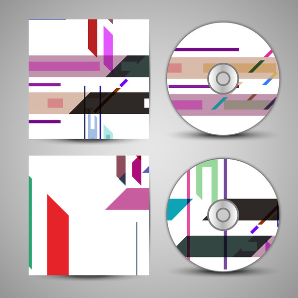 Vector cd cover set for your design - Vetor, Imagem