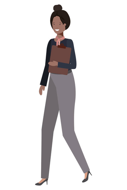 business woman avatar character - Vector, Image