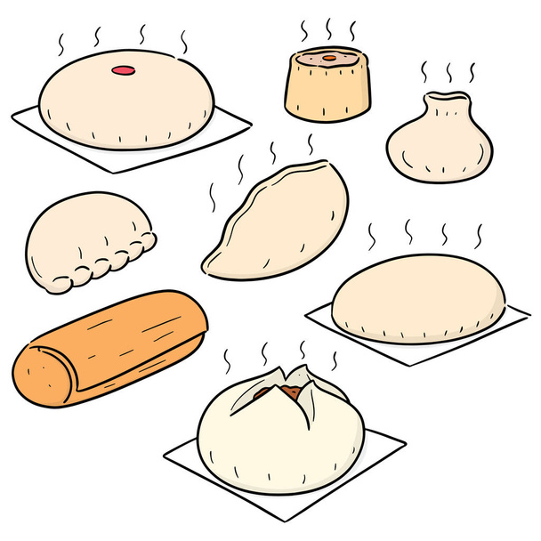 vector set of chinese snack - Vector, Image