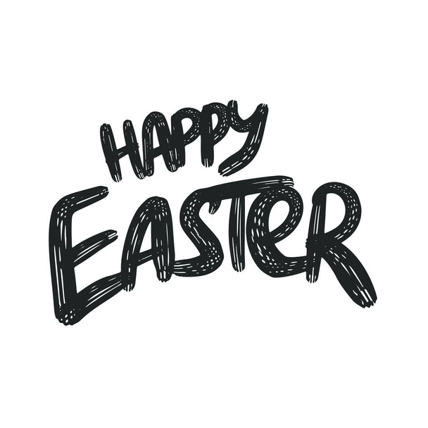 Happy Easter Lettering - Vector, Image