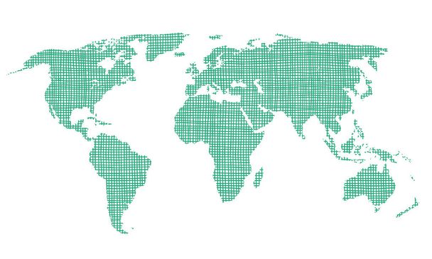 Schizzo mappa del mondo Doodle. Schizzo Pianeta Terra
 - Vettoriali, immagini