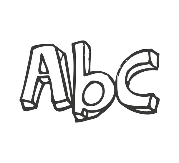 alfabeto letras aisladas icono
 - Vector, imagen