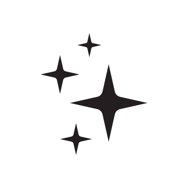 Icono de brillo, icono de estrella limpia
 - Vector, Imagen