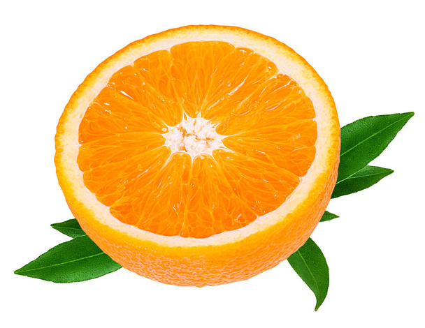 Zralé oranžové izolované na bílém pozadí - Fotografie, Obrázek