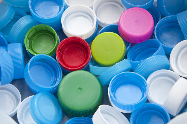 барвиста пластикова кришка пляшки
 - Фото, зображення