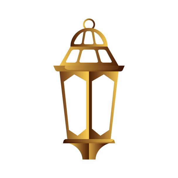ramadam karem golden lamp hanging - Vecteur, image