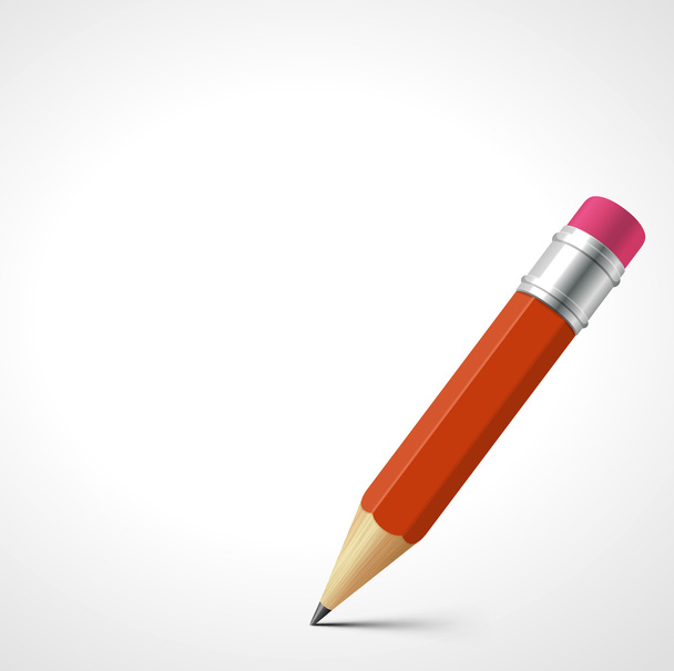 Pencil isolated on white background - Vector, Imagen