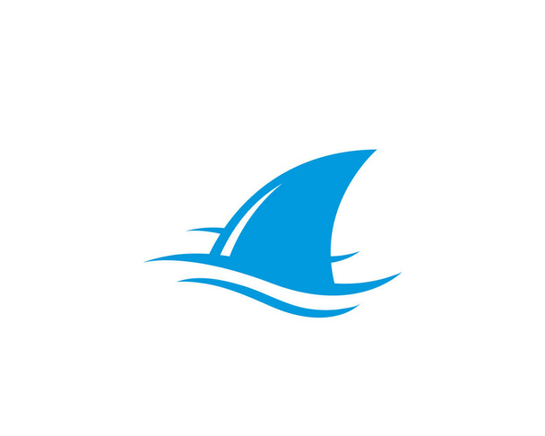 Modello logo pinna di squalo icona vettoriale illustrazione
 - Vettoriali, immagini