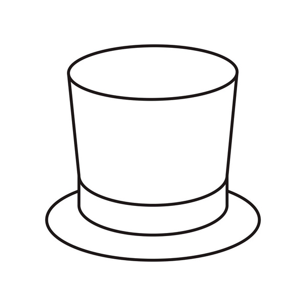 a kalap elszigetelt ikon - Vektor, kép