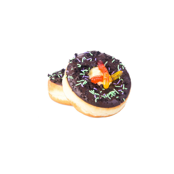 donut or donut with concept on a background. - Фото, зображення