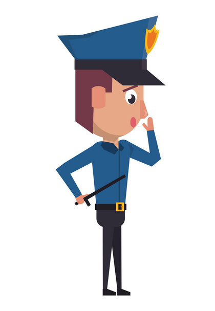 Police officer cartoon - Vector, Image