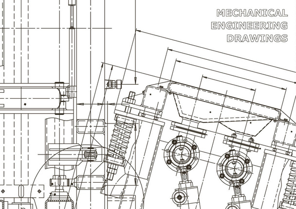 Fond technique abstrait. Fabrication d'instruments mécaniques. Illustration technique
 - Vecteur, image