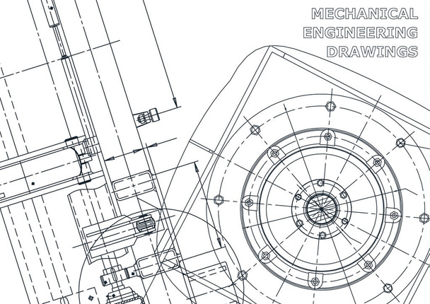 Vector engineering illustration. Cover, flyer, banner, background - Vector, Image