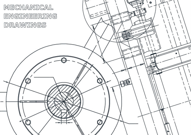 Vektor Engineering Illustration. Cover, Flyer, Banner, Hintergrund - Vektor, Bild