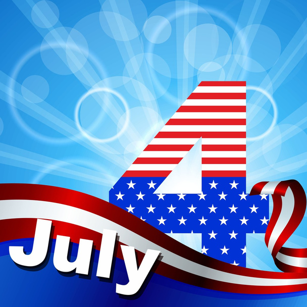 USA independence day. Vector illustration - Вектор,изображение