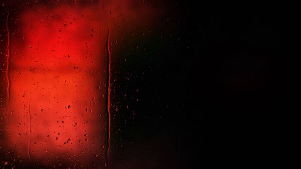 kühlen roten Regentropfen Hintergrund - Foto, Bild