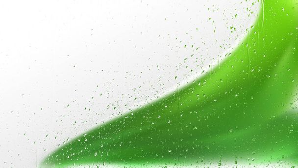grüne Wassertropfen Hintergrundbild - Foto, Bild
