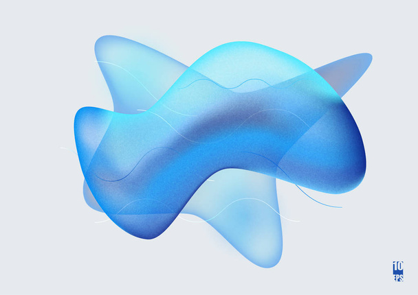 Desenho de fundo geométrico colorido. Composição de formas fluidas com gradientes na moda. Eps10 Ilustração vetorial
 - Vetor, Imagem