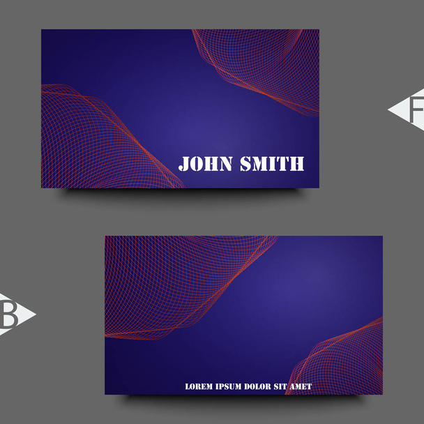 Abstract trendy colors background with blur gradient elements. Business card template. Eps10 Vector illustration - Vector, Image