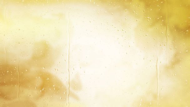 weiße und goldene Wassertropfen Hintergrund - Foto, Bild
