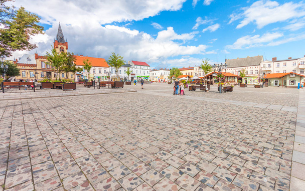 Poznan, Poland, July 30, 2018: People on old square in Poznan - Photo, Image