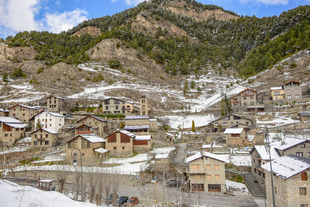 Winter en Andorra. Cityscape in Pal, La Massana, Andorra. - Photo, Image