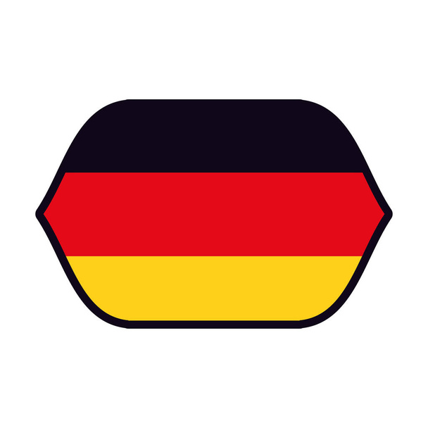 Saksan lipputunnus - Vektori, kuva