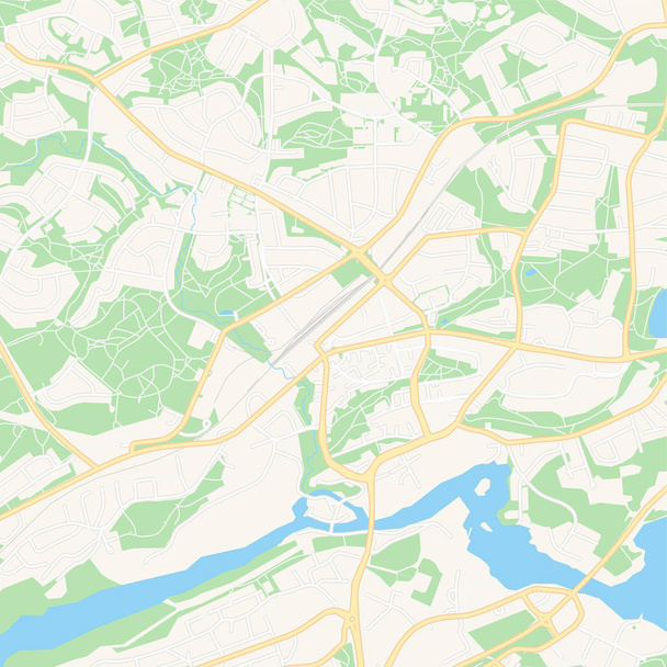 ノキア, フィンランド印刷可能な地図 - ベクター画像