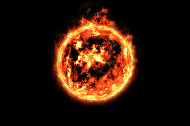Renderowanie 3D, Fireball, płonące ogień - Zdjęcie, obraz