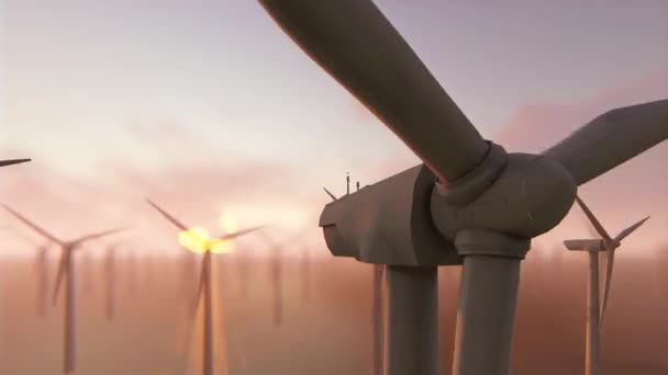 Szélturbinák villamosenergia-termelése - Felvétel, videó