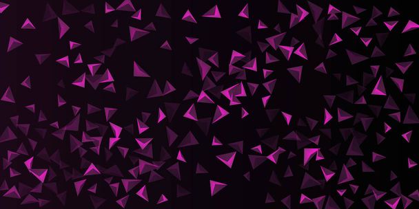 Triangle background. Abstract composition of triangular crystals. - Vector, Image