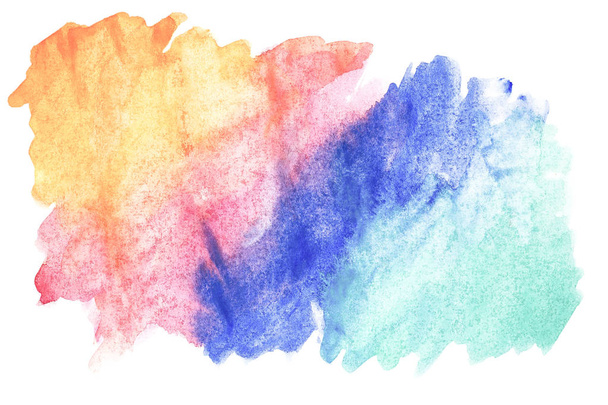 Abstract watercolor art hand paint on white background. Watercolor background - Photo, image